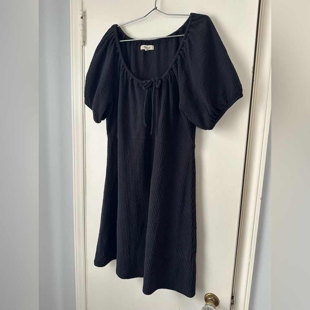 Madewell black mini dress